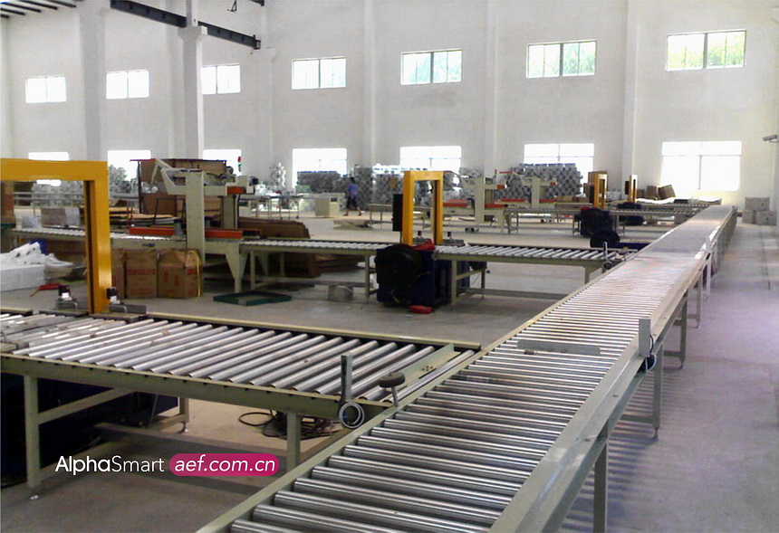 家电封箱打包线案例 家电封箱打包线案例