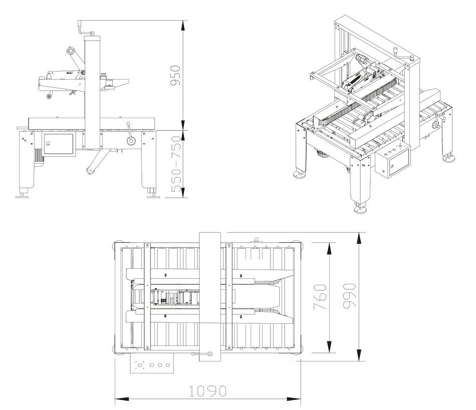 左右驱动封箱机图纸 左右驱动封箱机图纸