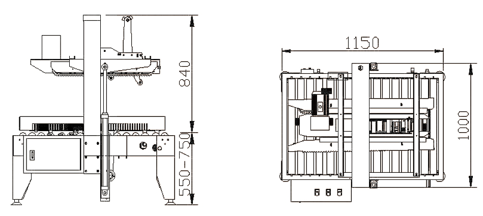 重型气动封箱机图纸 重型气动封箱机图纸