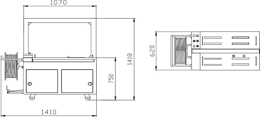 自动打包机图纸