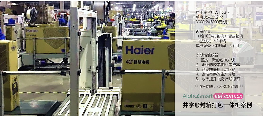 阿尔法打包机海尔案例效益分析 阿尔法打包机海尔案例效益分析